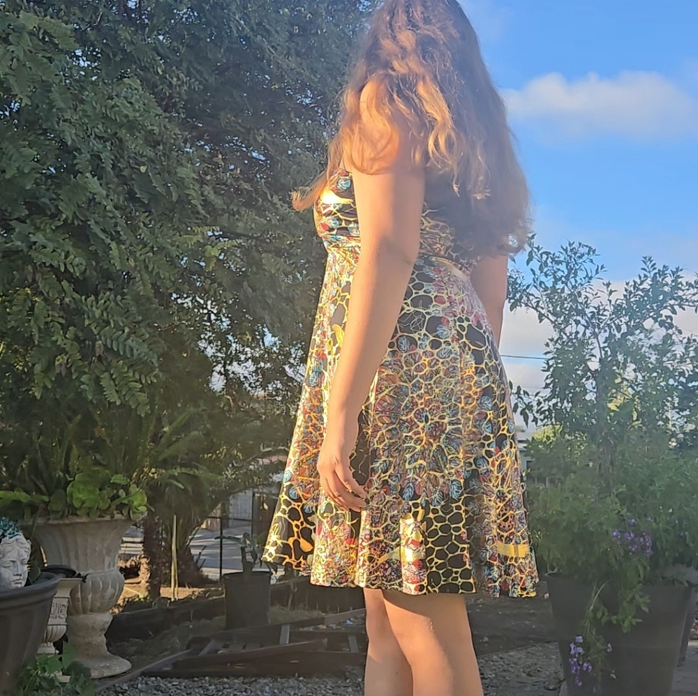 Colorful Patterned Dress - Picture 6 of 11